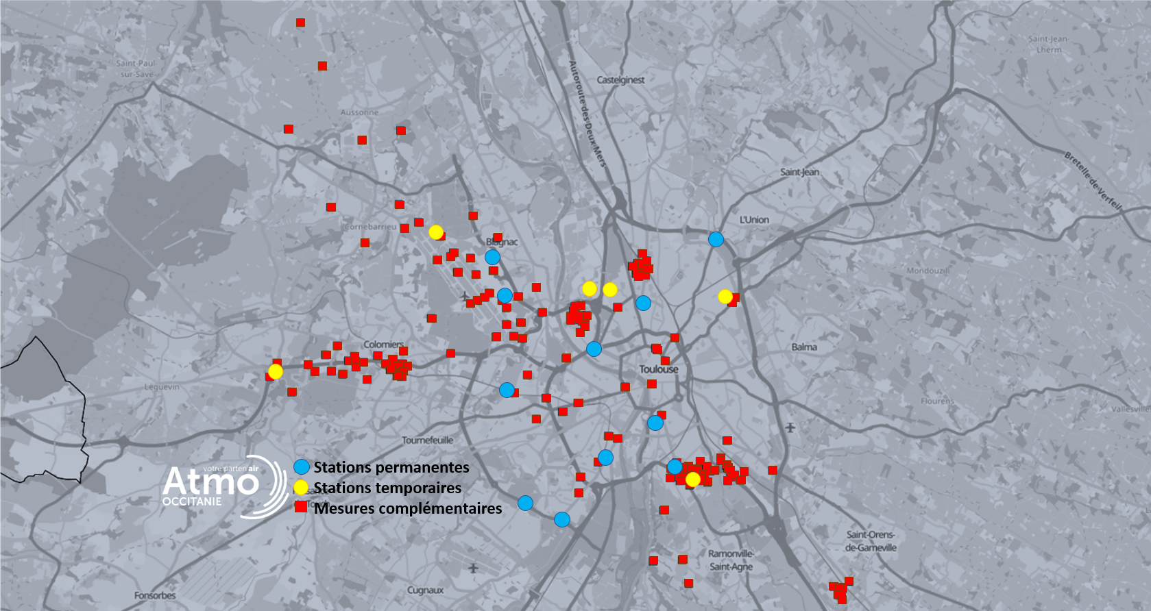 carto dispositif de mesure aire urbaine tlse